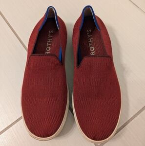 Rothy's garnet red slip on sneakers Size 7